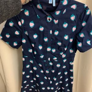 Precious Draper James strawberry shirt dress. Size 8. Great condition